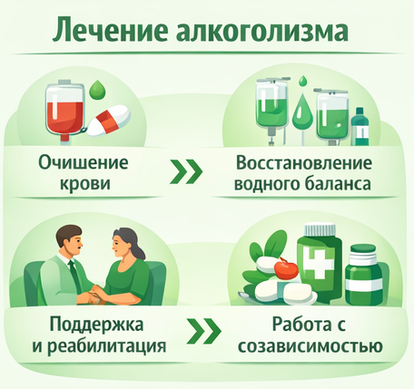 лечение алкоголизма в Киржаче этапы
